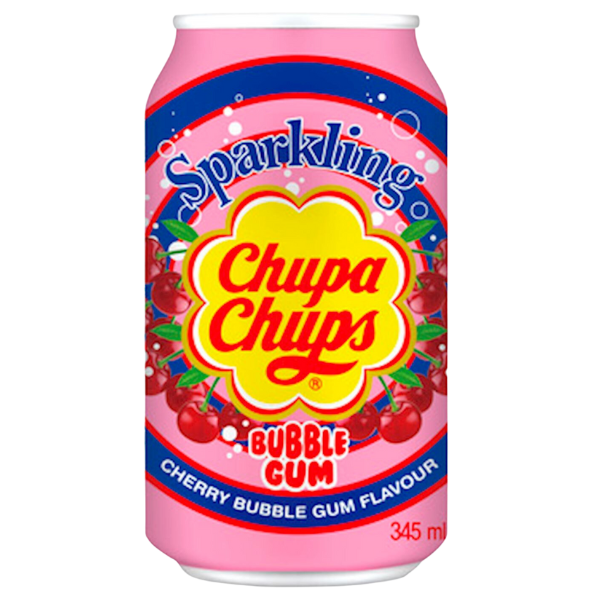 Chupa Chups Cherry Bubble Gum Flavour -  345 ml