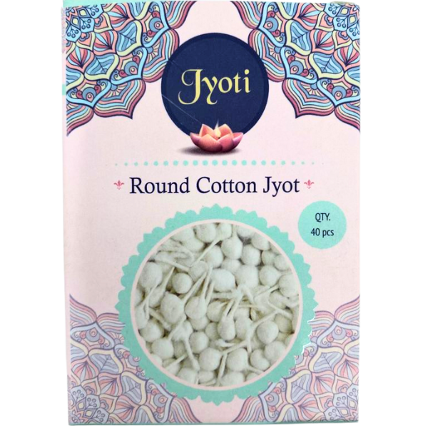 Round Cotton Jyot - 40 Stk