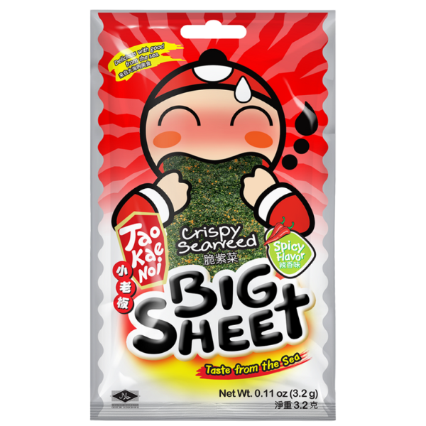 Big Sheet Crispy Seaweed Spicy - 3.2 g