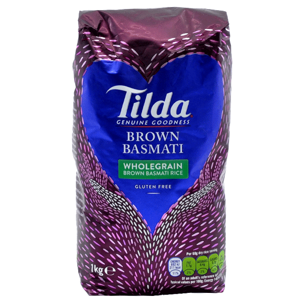 Tilda Brown Basmati Rice - 1 kg (Gluten Free)
