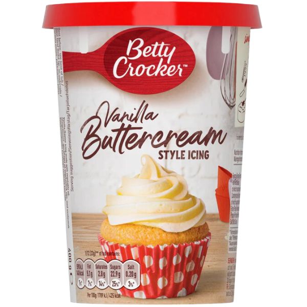 Betty Crocker Vanilla Buttercream Icing - 400g
