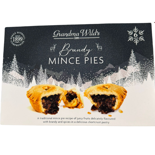 Grandma Wild's Luxury Brandy Mincemeat Pies - 6 Pcs