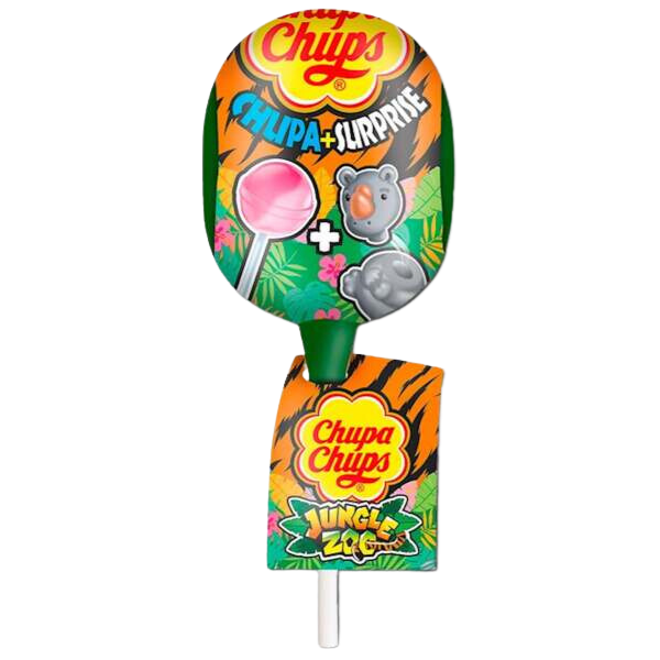 Chupa Chups Surprise Jungle Zoo Lollipop - 12 g