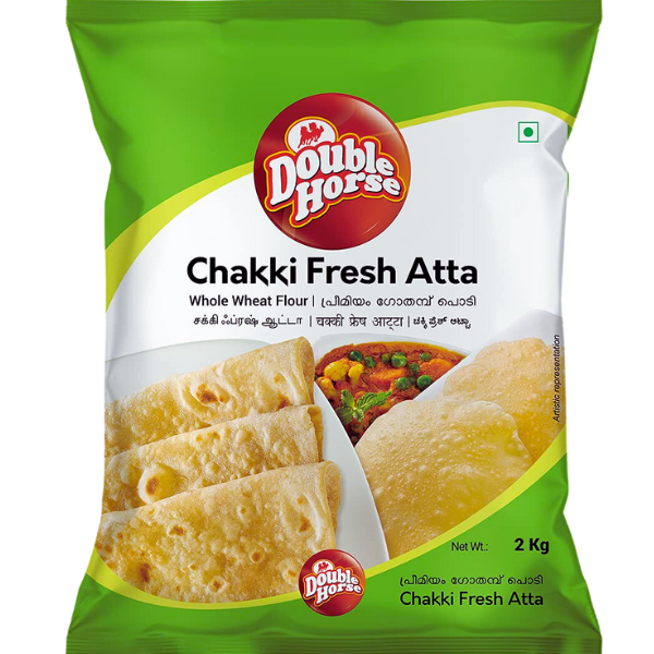 Double Horse Chakki Fresh Atta - 2 kg