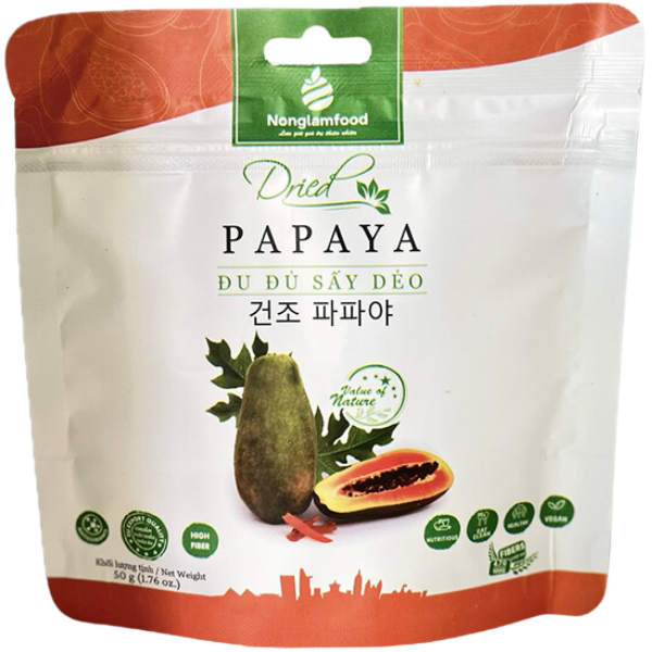 Soft Dried Papaya - 50 g