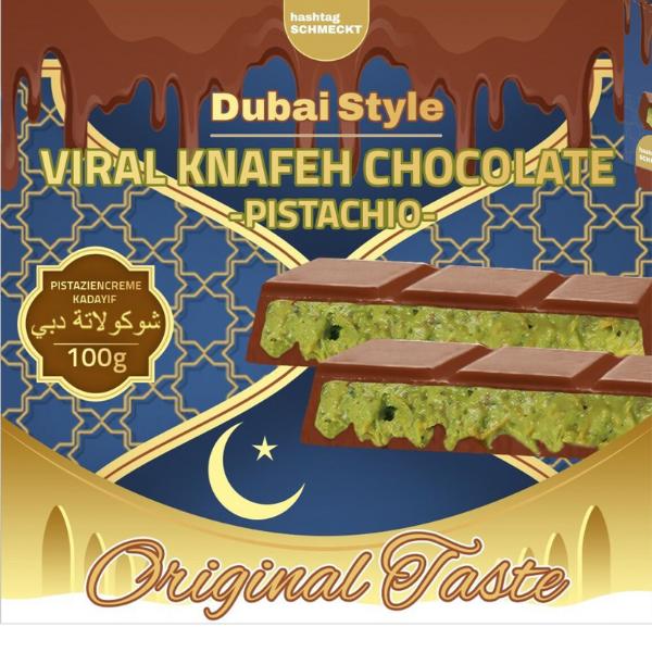 Dubai Style Chocolate - Pistachio Knafeh - 100 g