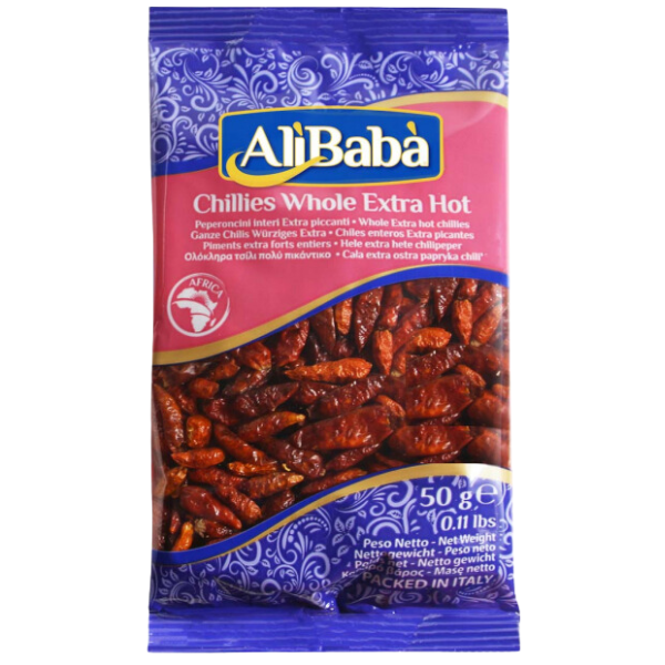 Extra Hot Whole Chilli African - 50 g