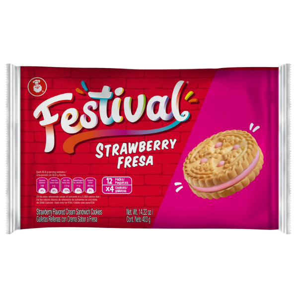 Festiva Strawberry Biscuit - 403 g