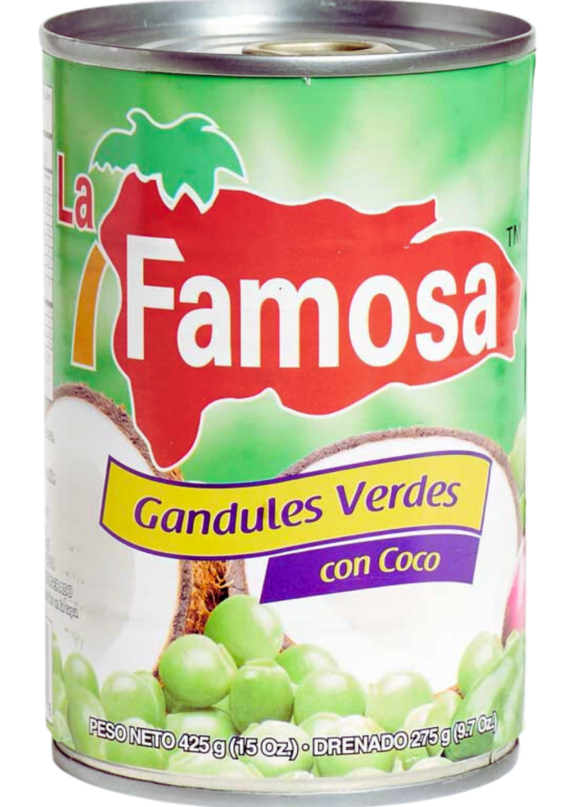 Gandules Verde Green Peas con Coco - 425 g