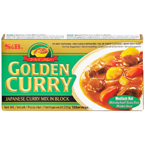 Japanese Curry Mix Block Medium - 220 g