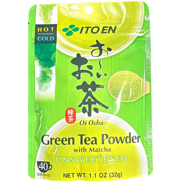 Grünteepulver mit Matcha ungesüßt - 32 g