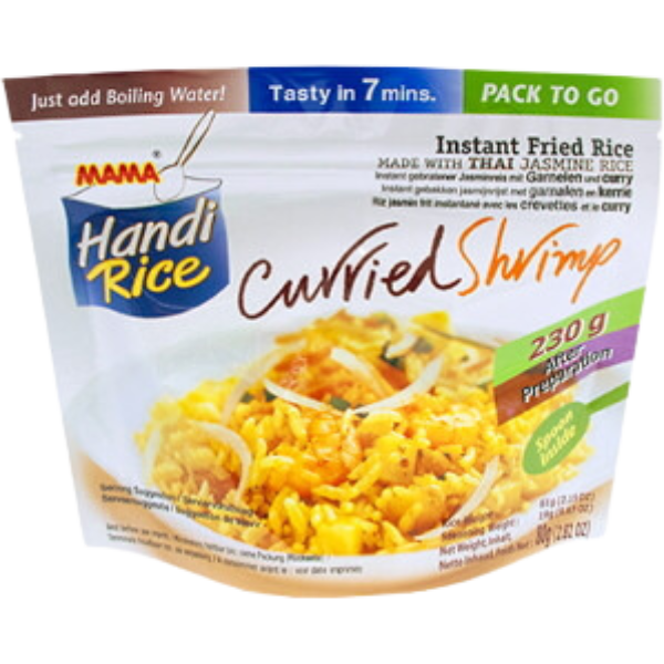 Instant Fried Rice Curried Shrimp  - 80 g