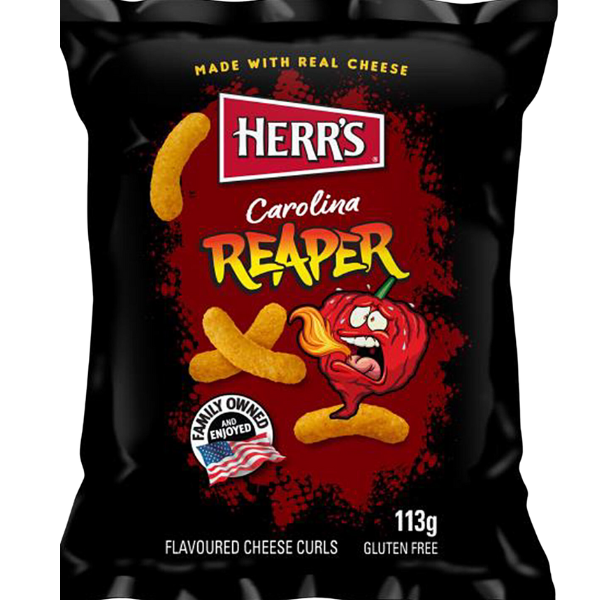 Herr's Carolina Reaper Cheese Curls - 113 g