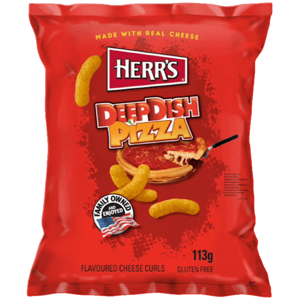 Herr's Deep Dish Pizza Cheese Curls - 113 g