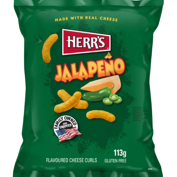 Herr's Jalapeno Cheese Curls - 113 g