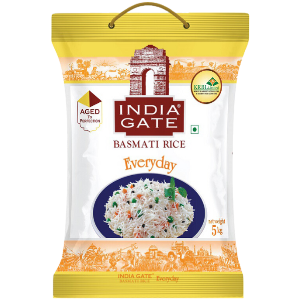 India Gate Everyday Basmati Rice - 5 Kg