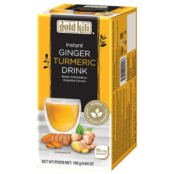 Instant Ginger Turmeric Tea Drink - 10 Bags