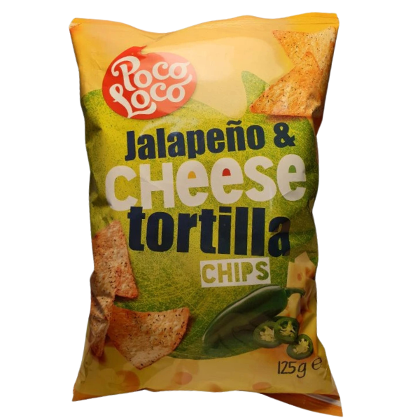 Poco Loco Jalapeno Cheese Tortilla Chips - 125 g