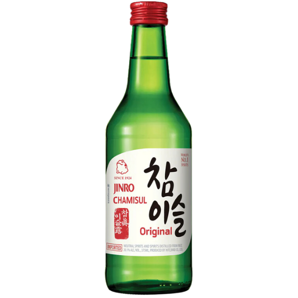 Jinro Chamisul Soju - 350 ml Alcohol content: 20.1%