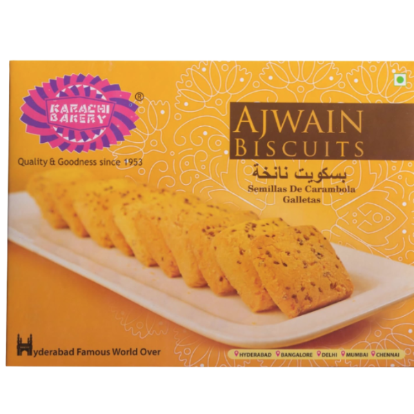 Karachi Bakery Vegan Ajwain Biscuits - 400 g