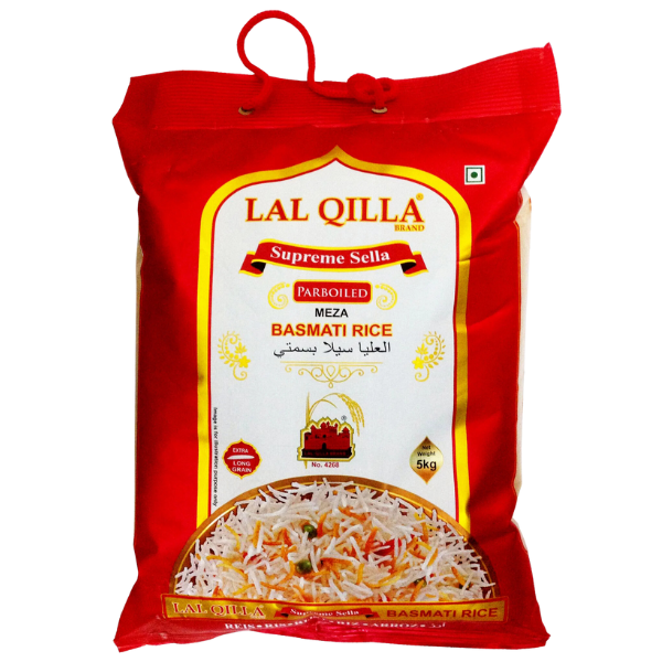 Lal Qilla Supreme Sella Parboiled Basmati Rice - 5 kg