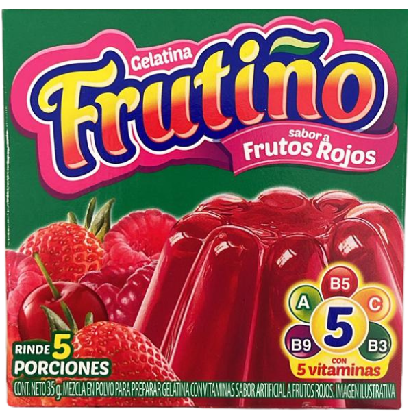 Jelly Mixed Red Fruits Frutino - 40 g