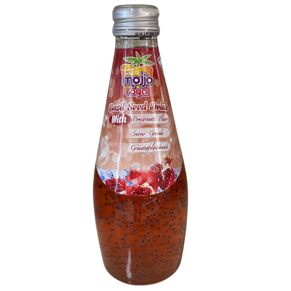 Mojjo Royal Basil Seed Drink Pomegranate - 290 ml