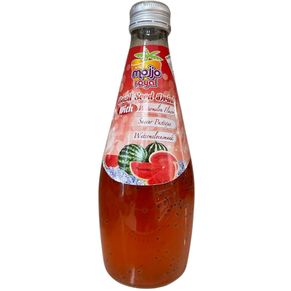 Mojjo Royal Basil Seed Drink Watermelon - 290 ml