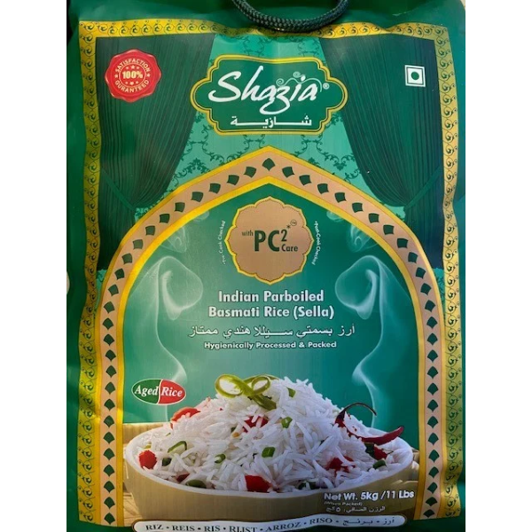 Shazia Golden Sella Basmati Rice - 5 kg