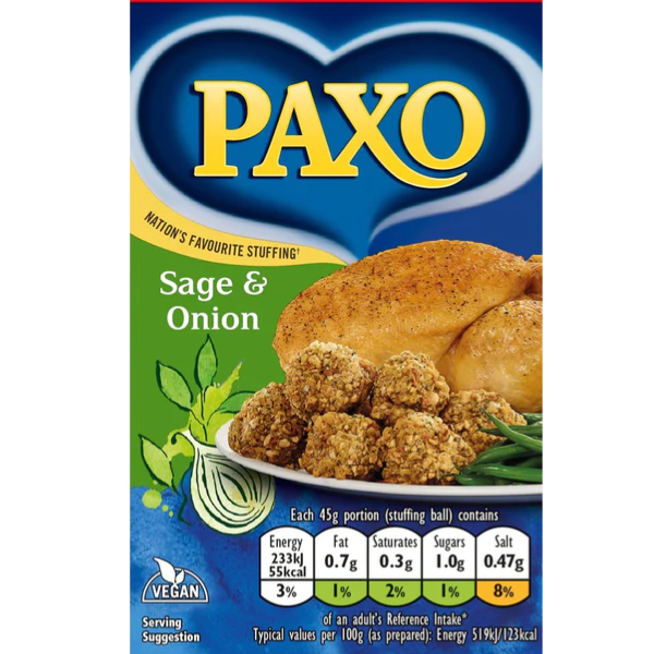 Paxo Sage & Onion Stuffing - 85 g