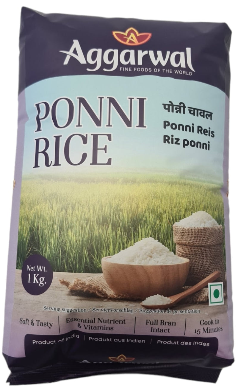 Ponni gekochter Reis - 1 kg