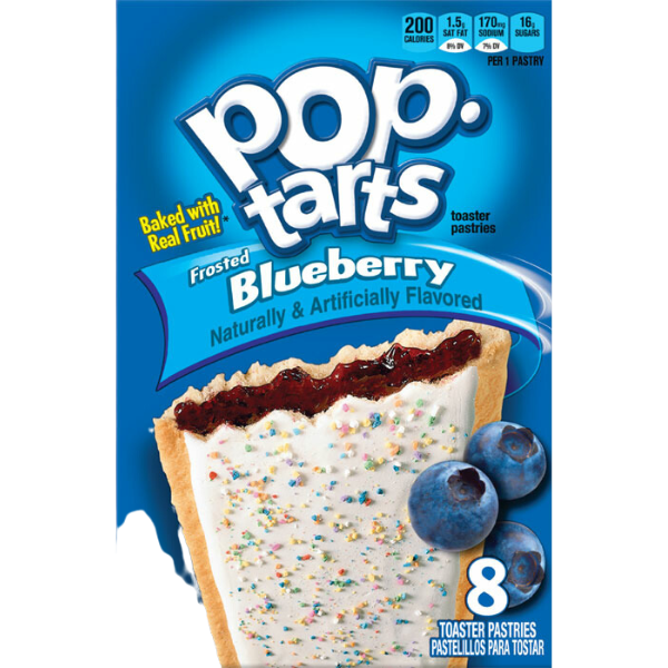 Kelloggs Pop Tarts Frosted Blueberry - 383 g