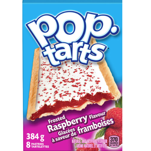 Kelloggs Pop Tarts Frosted Raspberry - 384g