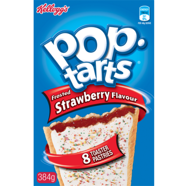 Kelloggs Pop Tarts Frosted Strawberry - 384g