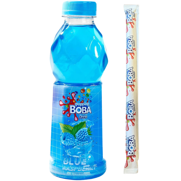 Popping Boba Blue Raspberry Drink -  500 ml