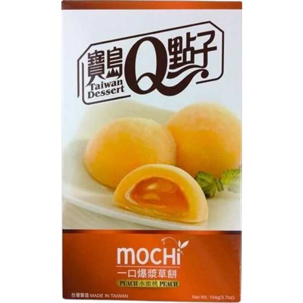 Q Fruit Mochi Peach - 104 g