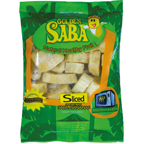 Steamed Saba Banana Slices Frozen - 454 g