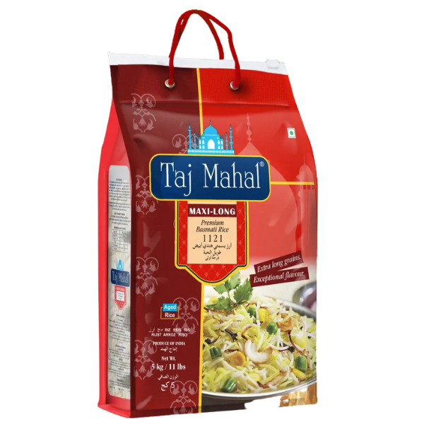 Taj Mahal Maxi Long Supreme Basmati Rice - 5 kg