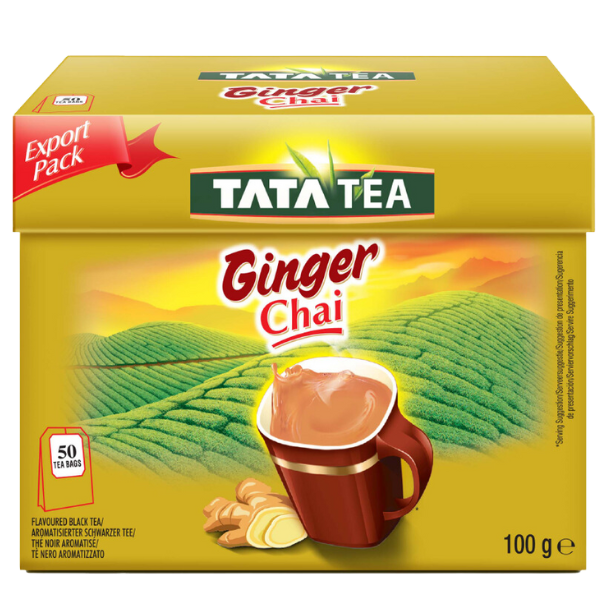 Tata Tea Ginger Chai - 100 g (50 bags)