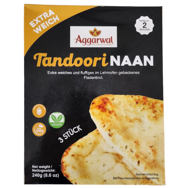 Ready to Eat Tandoori Naan - 240 g (3 Pcs)