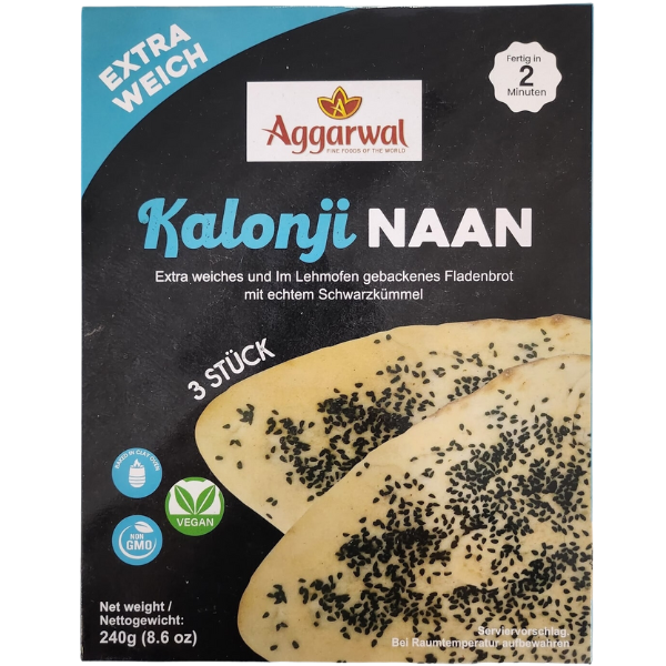 Ready to Eat Kalonji Naan - 240 g (3 pcs)