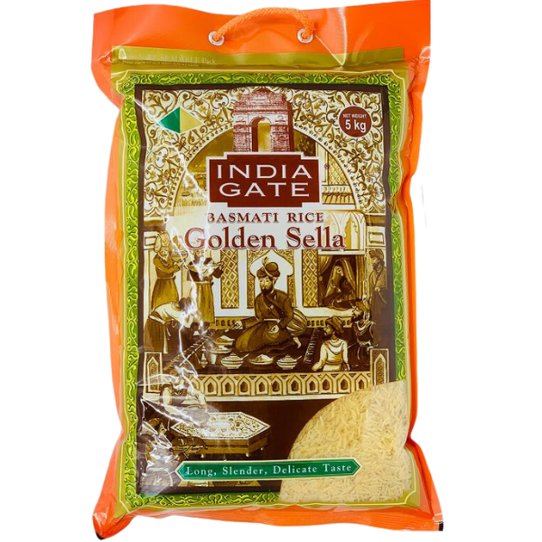 India Gate Golden Sella Basmati Rice - 5 kg