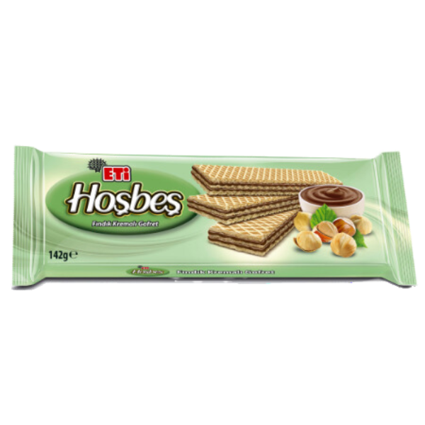Hosbes Hazelnut Cream Wafers - 142 g