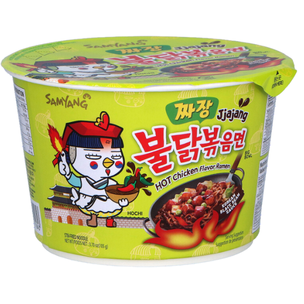 Jjajang Hot Chicken Ramyeon (Huhn + schwarze Bohnensauce) - 140 g