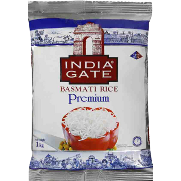 India Gate Premium Extra Long Basmati Rice - 1 kg