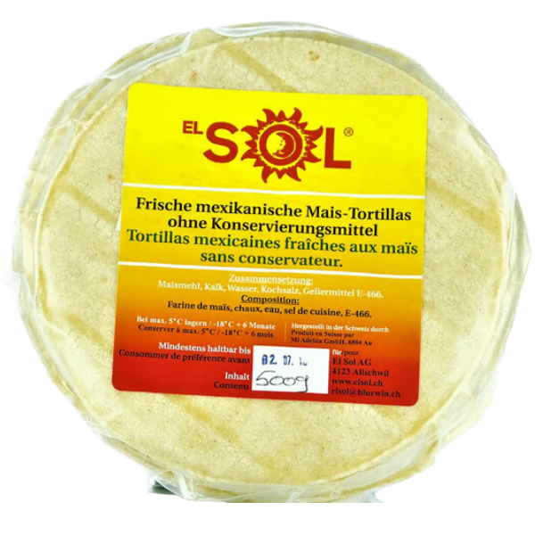 Fresh Corn Tortillas 14.5cm White - 500 g