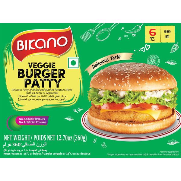 Bikano Veggie Burger Patty - 360 g