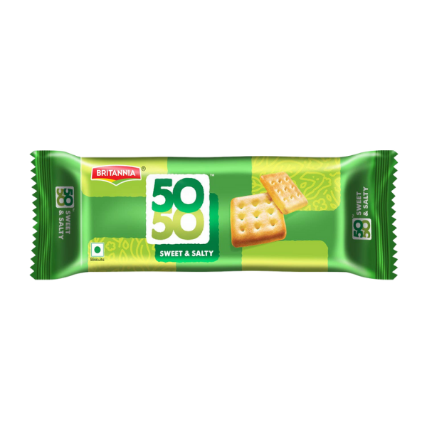 Britannia 50-50 Sweet & Salty Biscuit - 62 g