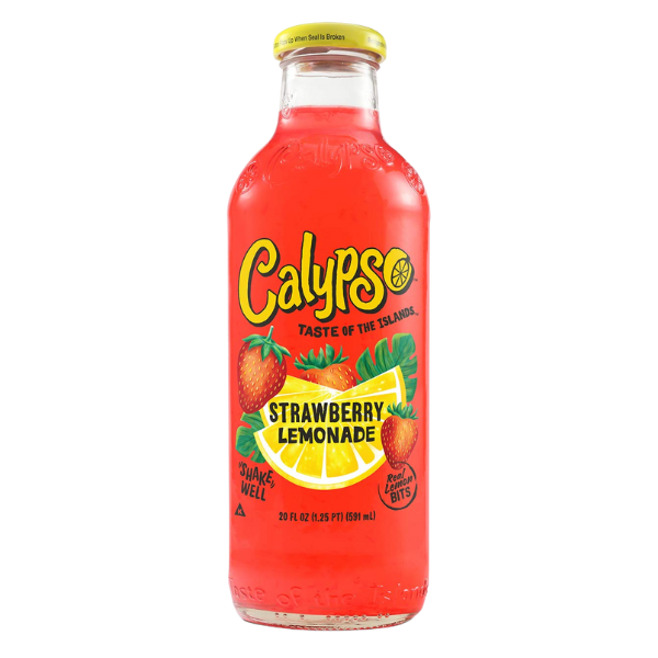 Limonade aux fraises Calypso - 473 ml