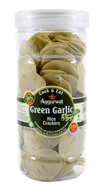 Rice Cracker Green Garlic - 250 g